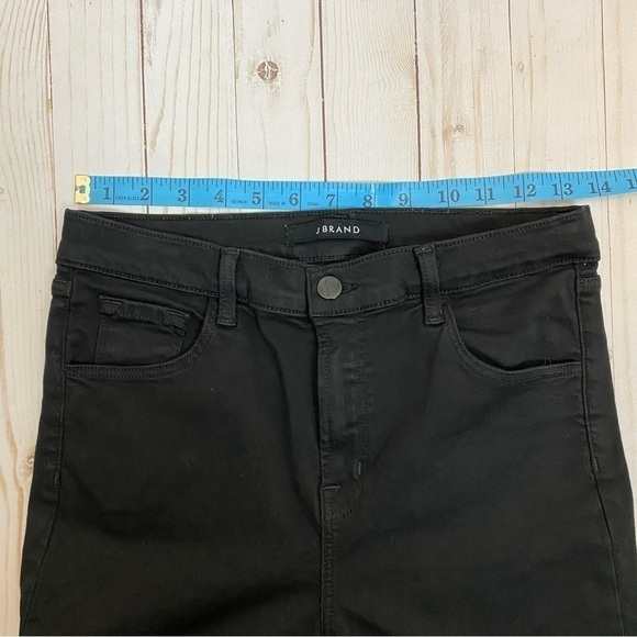 J Brand Women’s Ruby High Rise Crop Frayed Hem Denim Jean Black Size 27 - Picture 13 of 16
